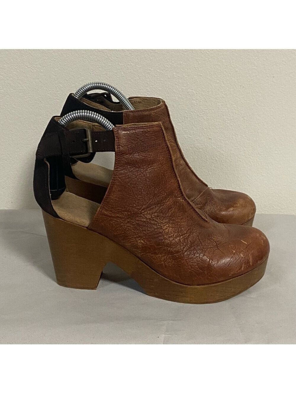Free People Boot Clog Women’s 10.5/40.5 Brown Amber Orchard Ankle Boot Clog